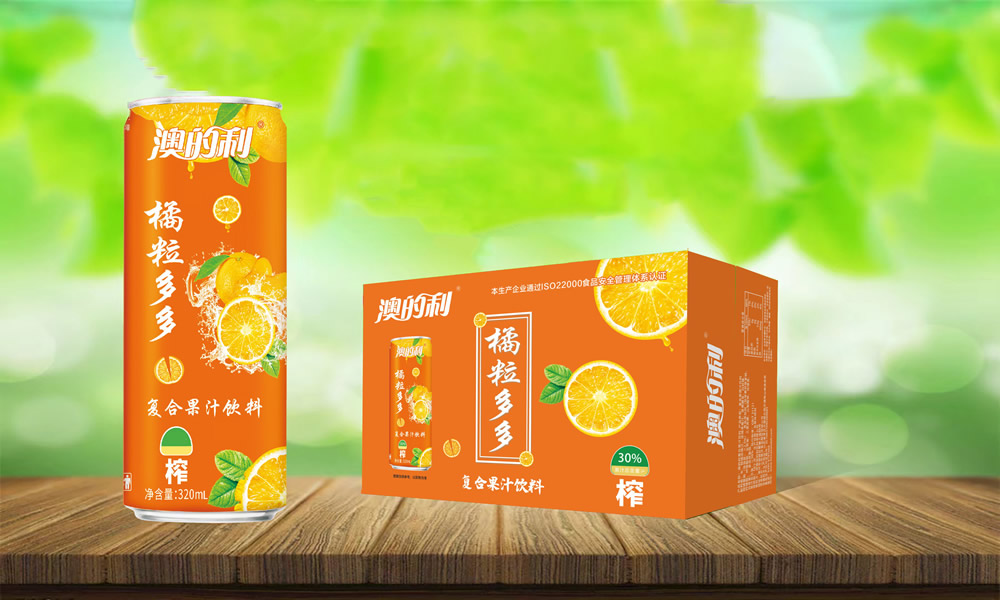 澳的利橘粒多多復合果汁飲料